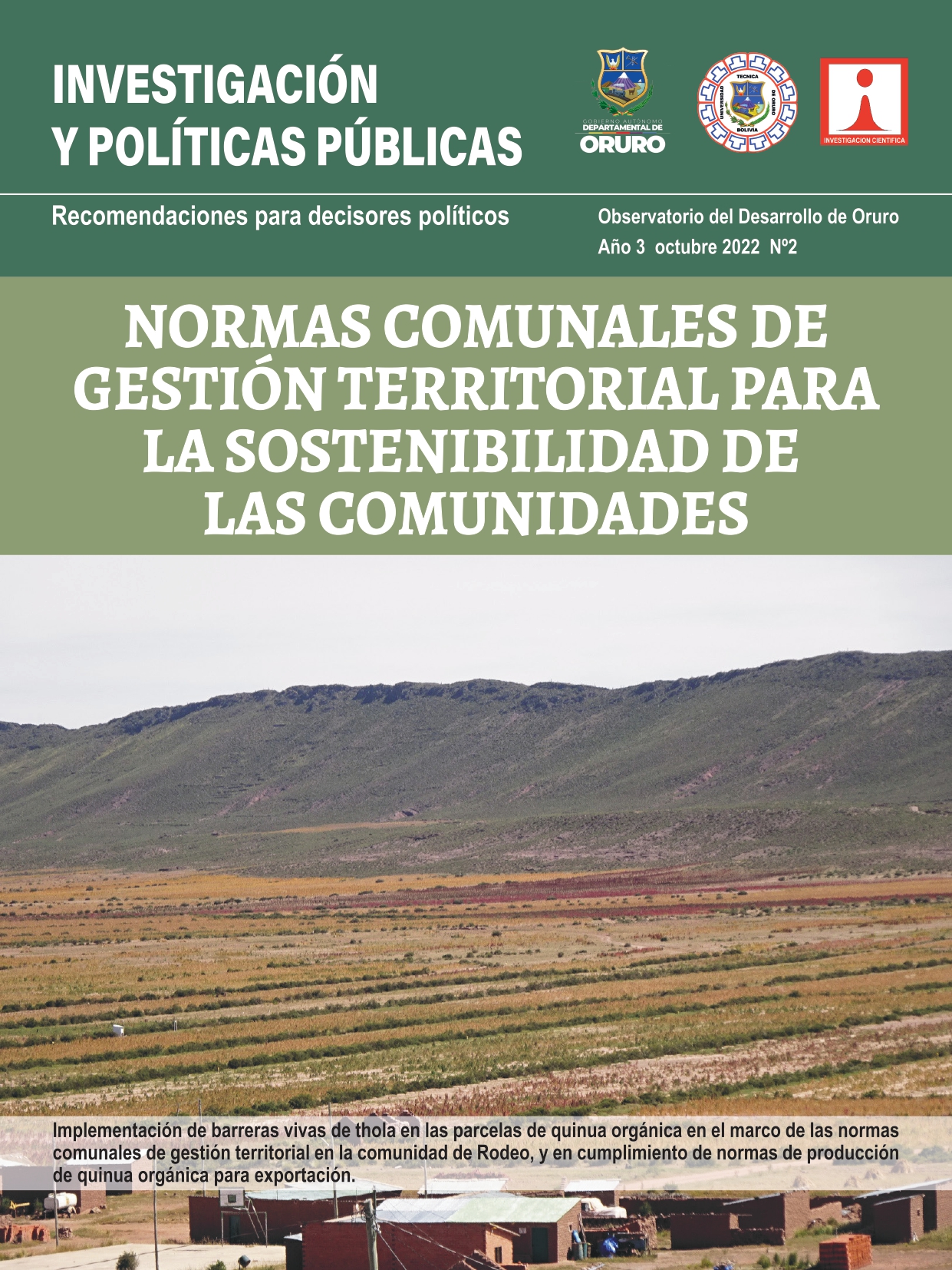 Normas Comunales de Gestión Territorial para la Sostenibilidad de las Comunidades